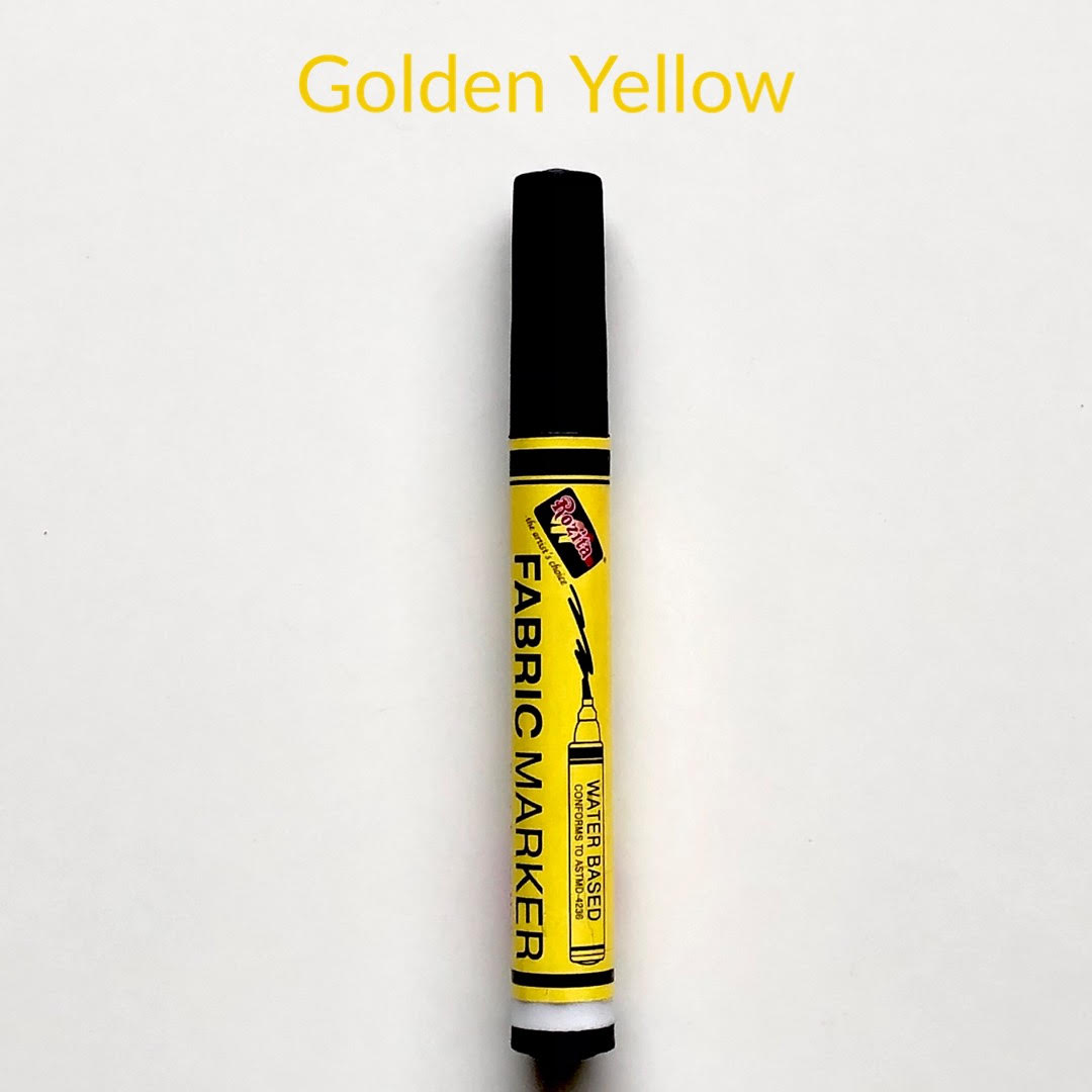 golden fabric marker