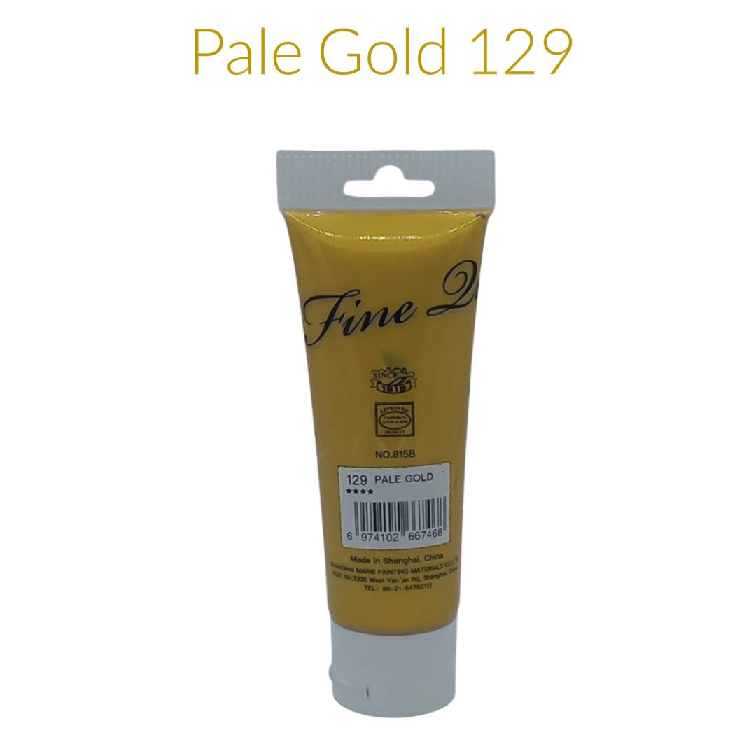 maries acrylic paint pale gold129