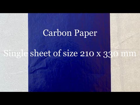 carbon paper usage in fabric art