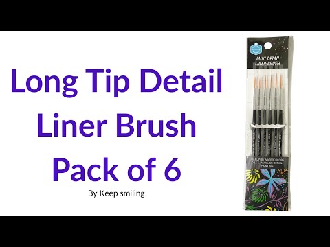 long tip detail liner brushes