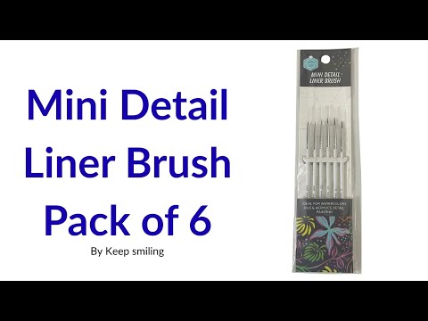 mini detail liner brushes by keep smiling
