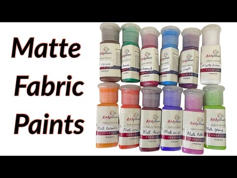matte fabric paints by art aptitude
