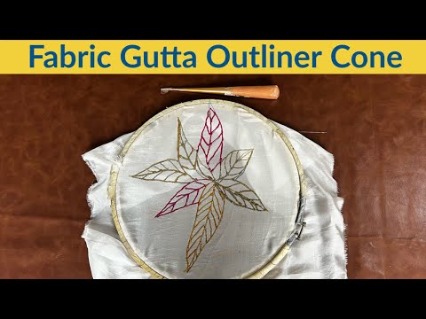 fabric gutta cone usage for fabric painting