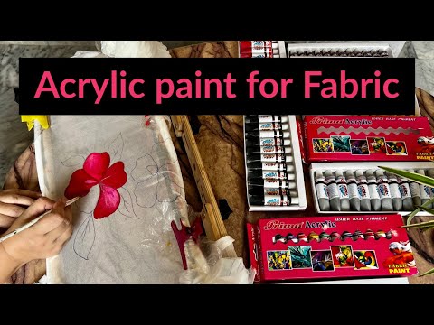 how to use acrylic paint in fabric painting