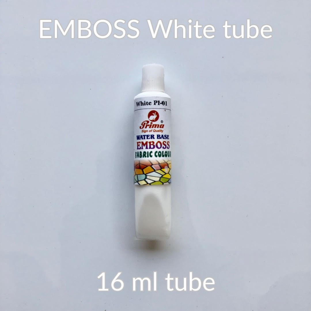 emboss white tube